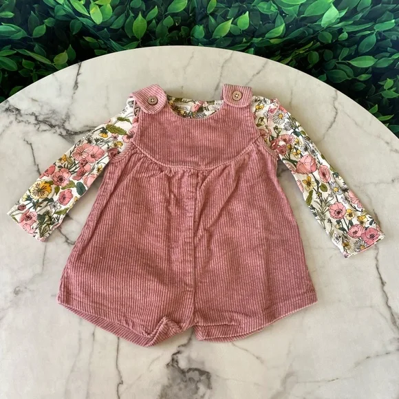 Mud Pie Corduroy Shortalls 12-18 months - Picture 2 of 6